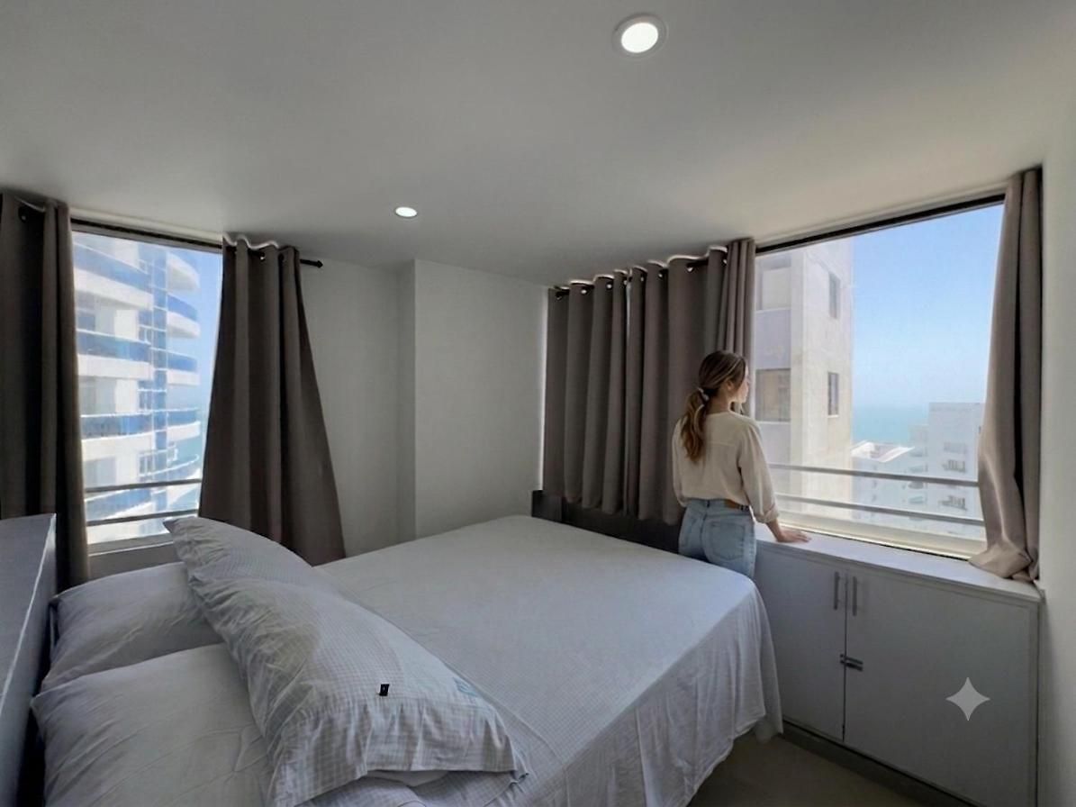 Relajante Vista Al Mar, Piso Alto, Cerca Hilton, Dann Carlton, A Pocos Pasos Del Mar Cartagena